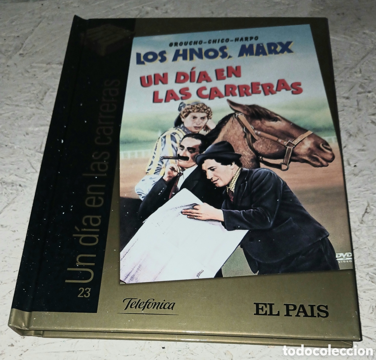 Cine: DVD Libro Un D&iacute;a en las Carreras N&ordm; 23 - Hermanos Marx (Groucho, Chico, Harpo) - Cine de Oro El Pa&iacute;s