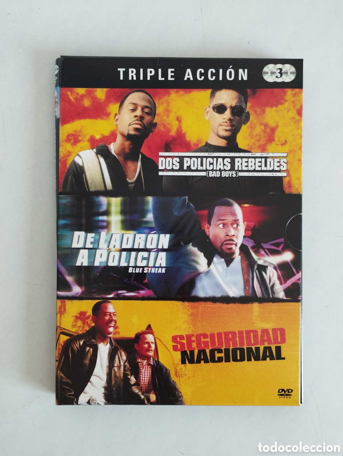 Cine: PACK 3 PELICULA DVD DOS POLICIAS REBELDES/DE LADRON A POLIC&Iacute;A/SEGURIDAD NACIONAL (3 DISCOS)