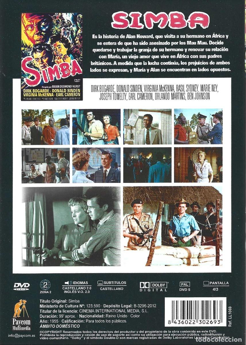 Cine: SIMBA DIRK BOGARDE (DVD) - Foto 2