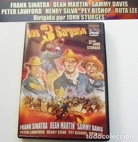 Cine: LOS 3 SARGENTOS DVD PEL&Iacute;CULA DE OESTE FRANK SINATRA DEAN MARTIN SAMMY DAVIS LAWFORD STURGES EJ&Eacute;RCITO
