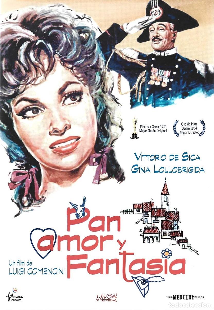 Cine: PAN AMOR Y FANTAS&Iacute;A VITTORIO DE SICA & GINA LOLLOBRIGIDA