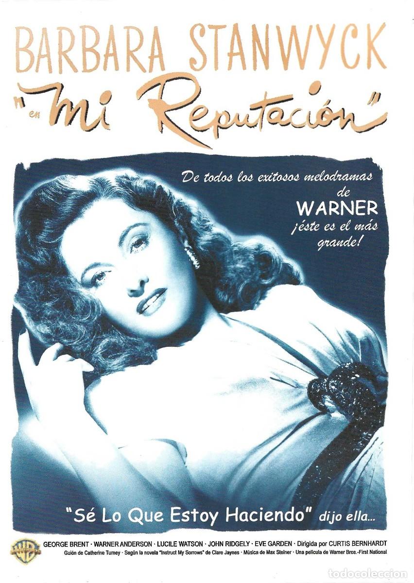 Cine: MI REPUTACI&Oacute;N BARBARA STANWYCK