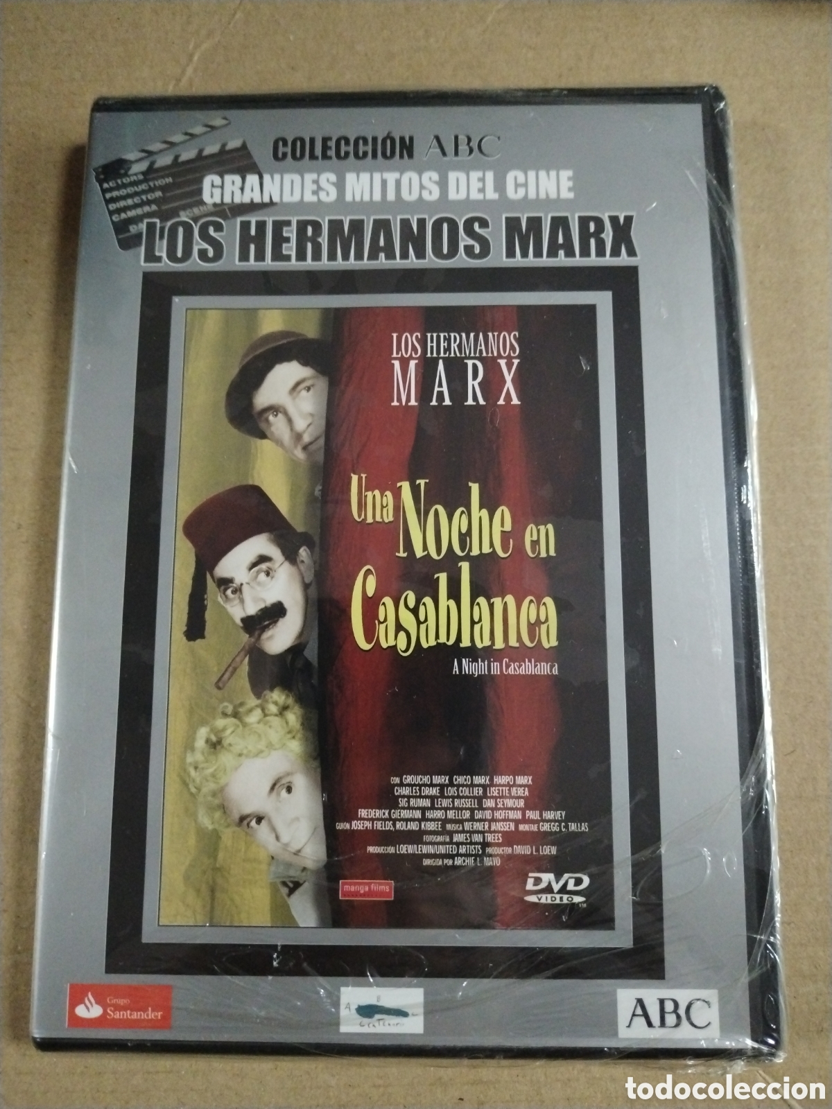 Cinema: Una noche en Casablanca. Los hermanos Marx. DVD Precintado