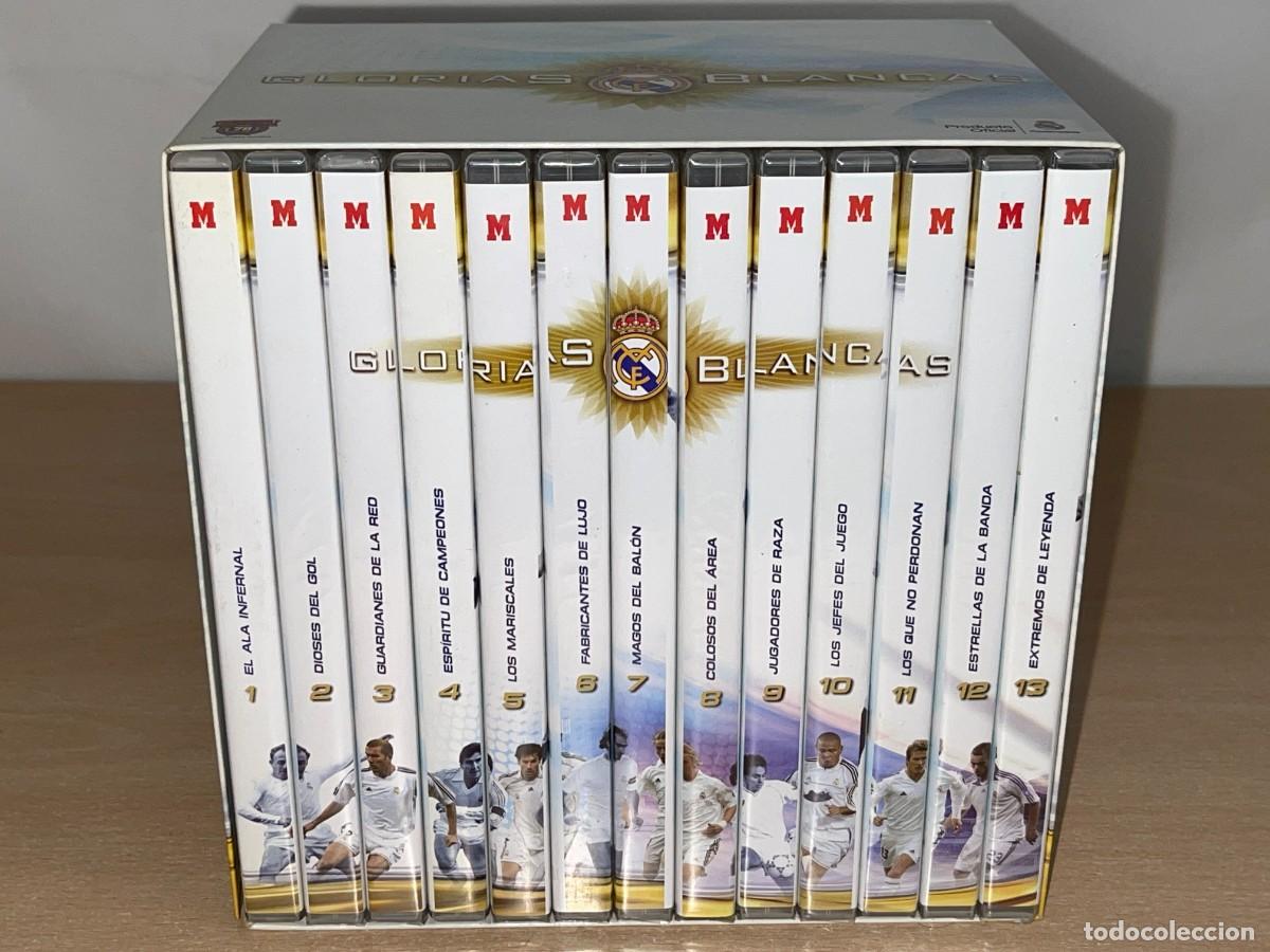 Cine: Colecci&oacute;n Completa REAL MADRID Glorias Blancas en 13 DVD's 2007 Marca 70 A&ntilde;os RM Producto Oficial