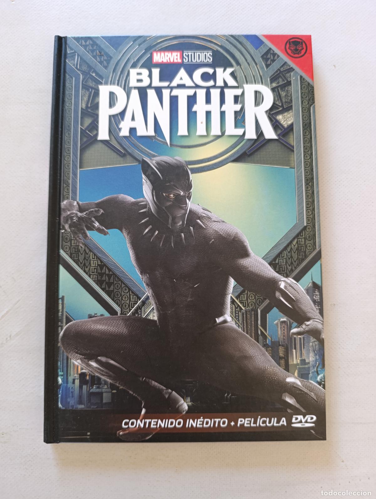 Cine: DVD + LIBRO BLACK PANTHER - CONTENIDO INEDITO + PELICULA - MARVEL (276w)