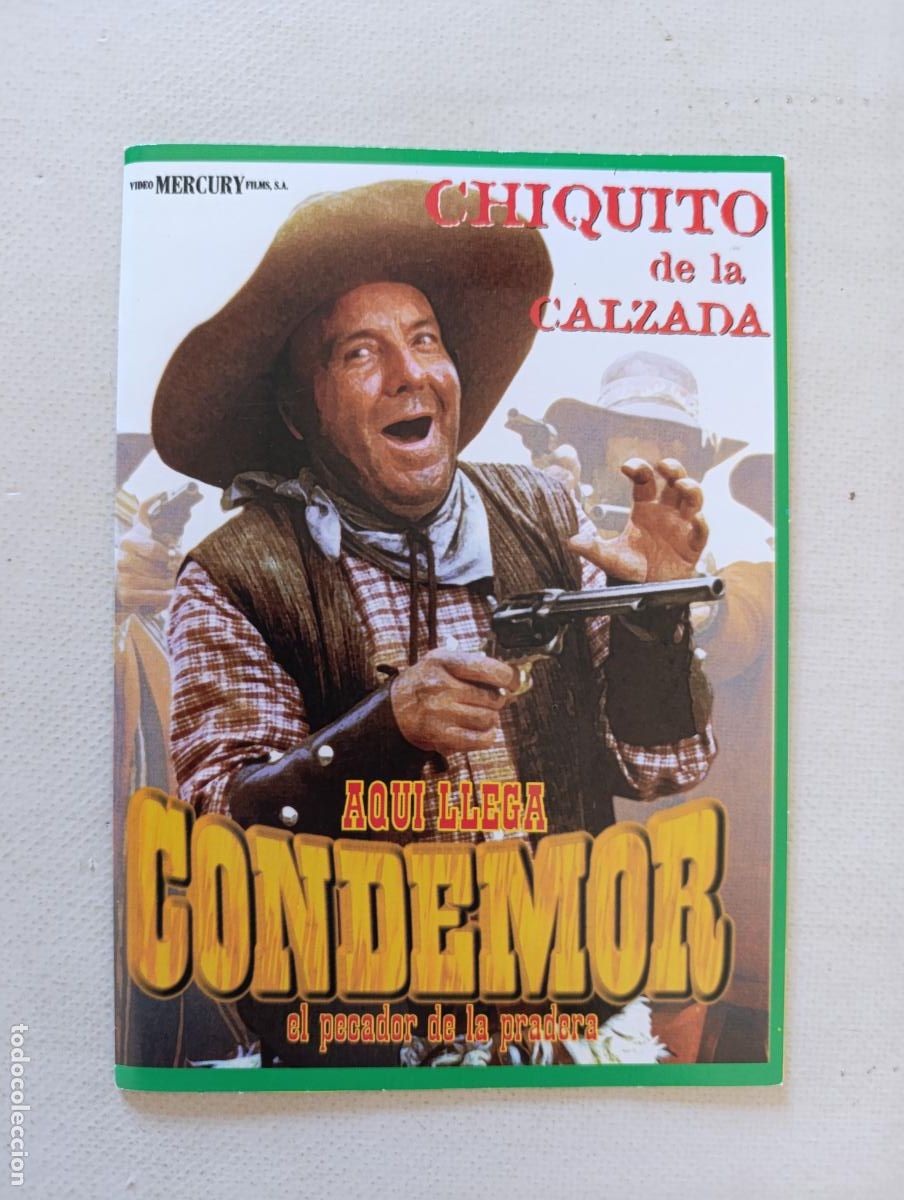 Cine: DVD AQUI LLEGA CONDEMOR EL PECADOR DE LA PRADERA - CHIQUITO DE LA CALZADA - FUNDA FINA CARTON (276)