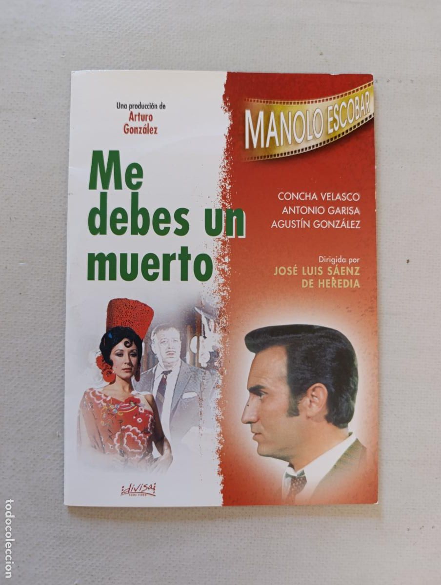 Cine: DVD ME DEBES UN MUERTO - MANOLO ESCOBAR, CONCHA VELASCO - FUNDA FINA CARTON (276)