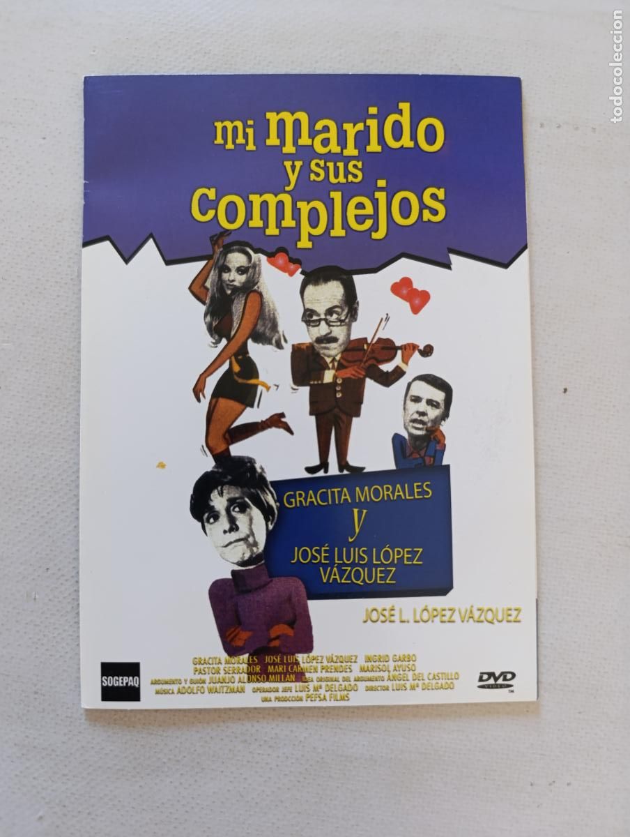 Cine: DVD MI MARIDO Y SUS COMPLEJOS - FUNDA FINA CARTON (278)