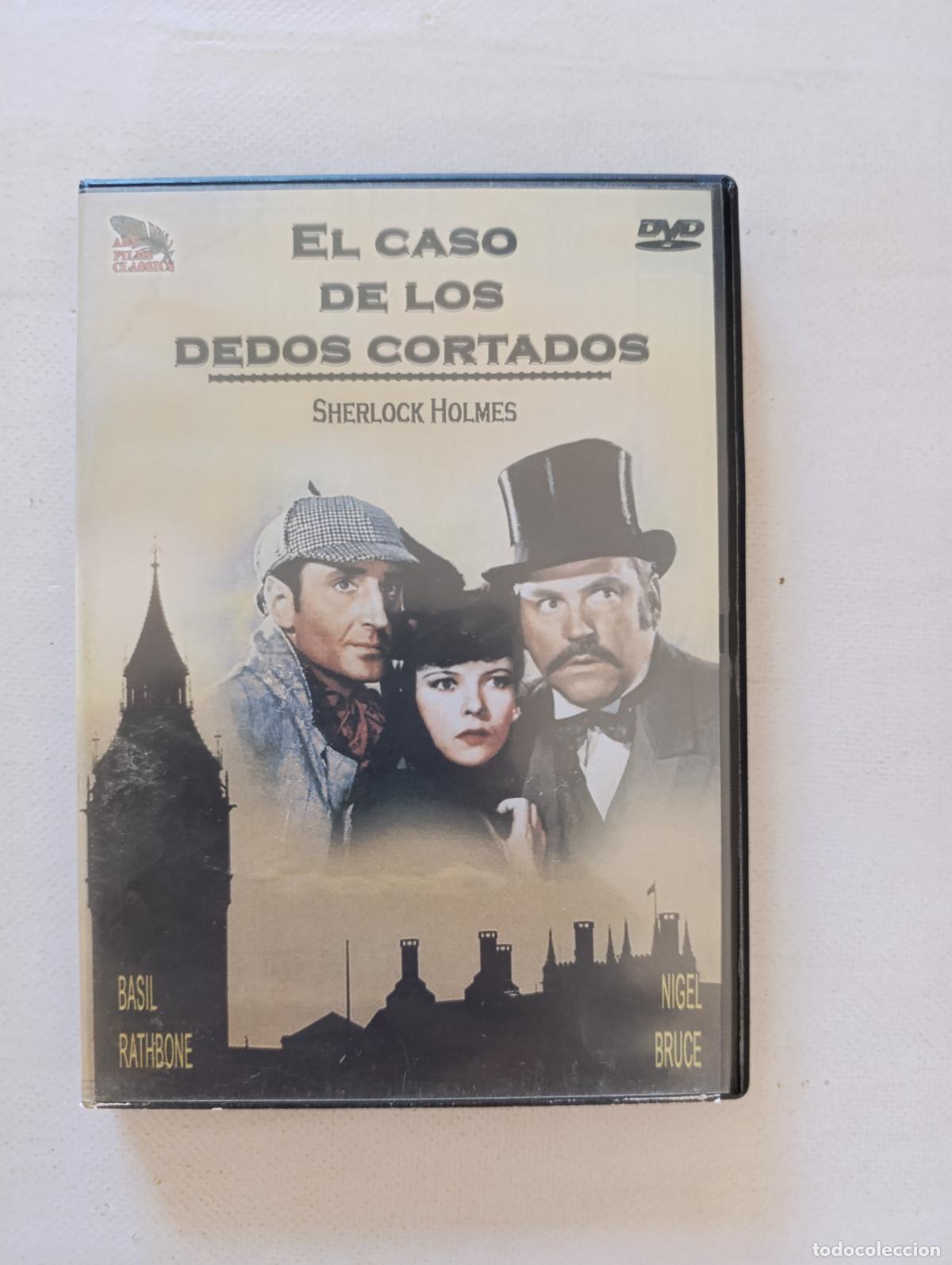 Cine: DVD EL CASO DE LOS DEDOS CORTADOS - SHERLOCK HOLMES - BASIL RATHBONE, NIGEL BRUCE (282)