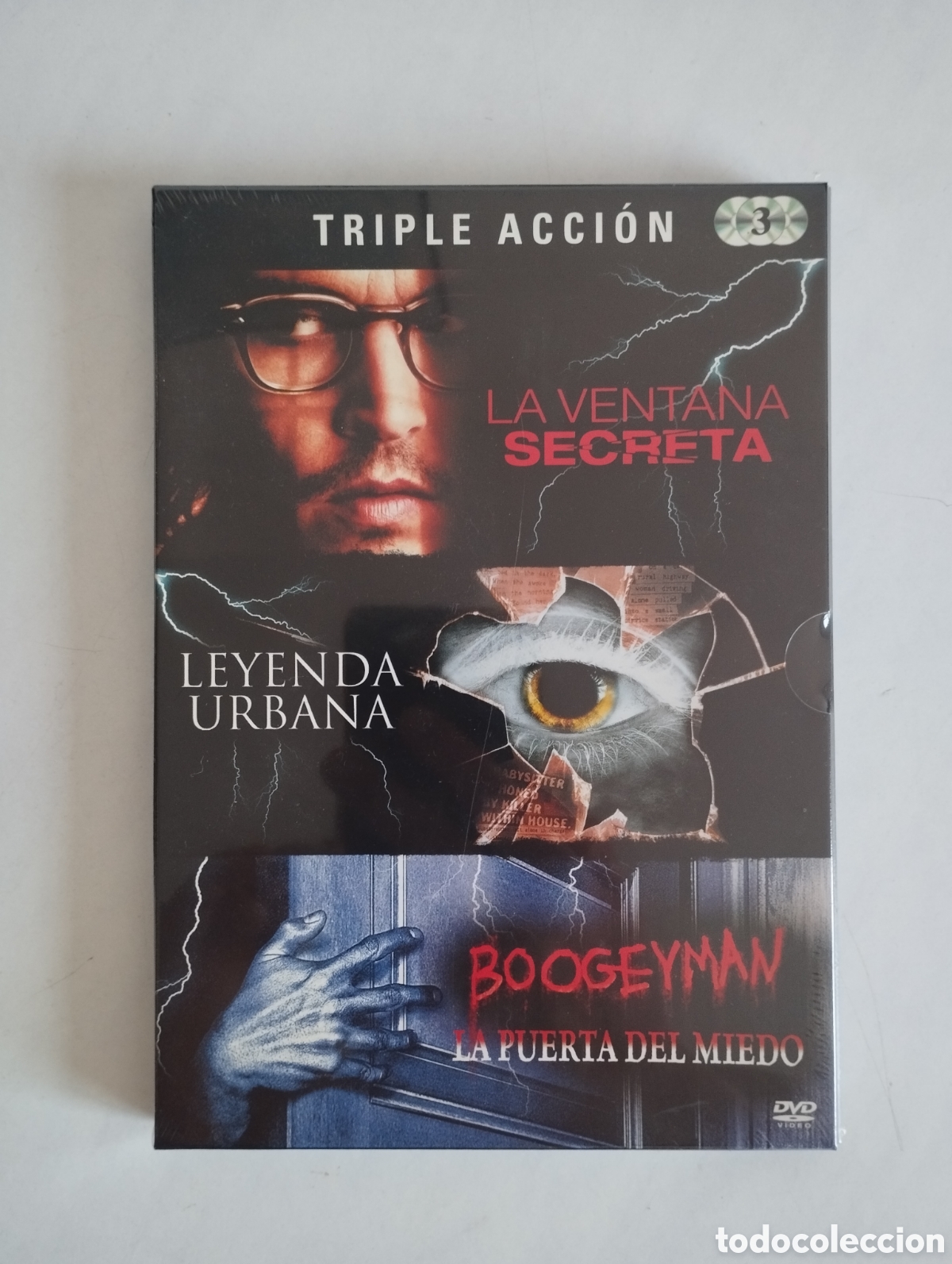 Cine: PACK 3 PELICULA DVD LA VENTANA SECRETA/LEYENDA URBANA/BOOGEYMAN (3 DISCOS) SIN ABRIR PRECINTADA
