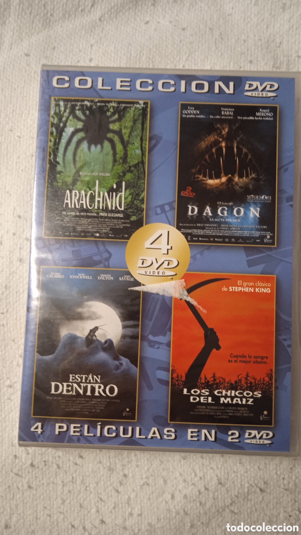 Cine: Colecci&oacute;n 4 Pel&iacute;culas en 2 DVD &ndash; Arachnid + Dagon + Est&aacute;n Dentro + Los Chicos del Ma&iacute;z &ndash; Terror y Fa