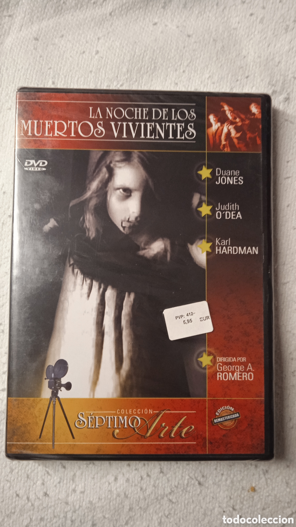 Cine: LA NOCHE DE LOS MUERTOS VIVIENTES (1968) &ndash; DVD &ndash; GEORGE A. ROMERO &ndash; COLECCI&Oacute;N S&Eacute;PTIMO ARTE &ndash; EDICI&Oacute;N