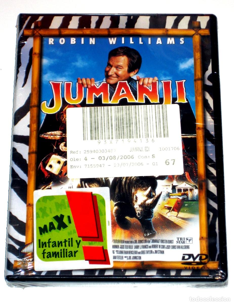 Cine: Jumanji (E.C) - Joe Johnston Robin Williams Kirsten Dunst Bonnie Hunt Jonathan Hyde DVD DESCATALOG.