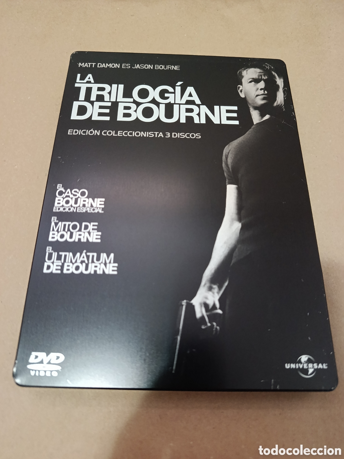 Cine: Dvd. La trilogia de Bourne. Edici&oacute;n Coleccionista 3 dvds. Caja met&aacute;lica.