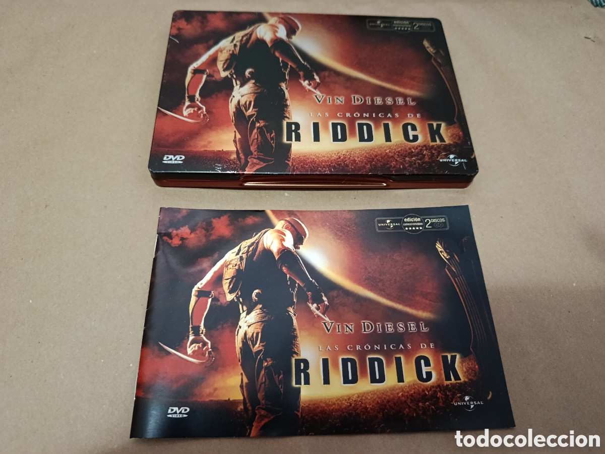 Cin&eacute;ma: Dvd. Las cr&oacute;nicas de Riddick. 2 dvds. Caja met&aacute;lica.
