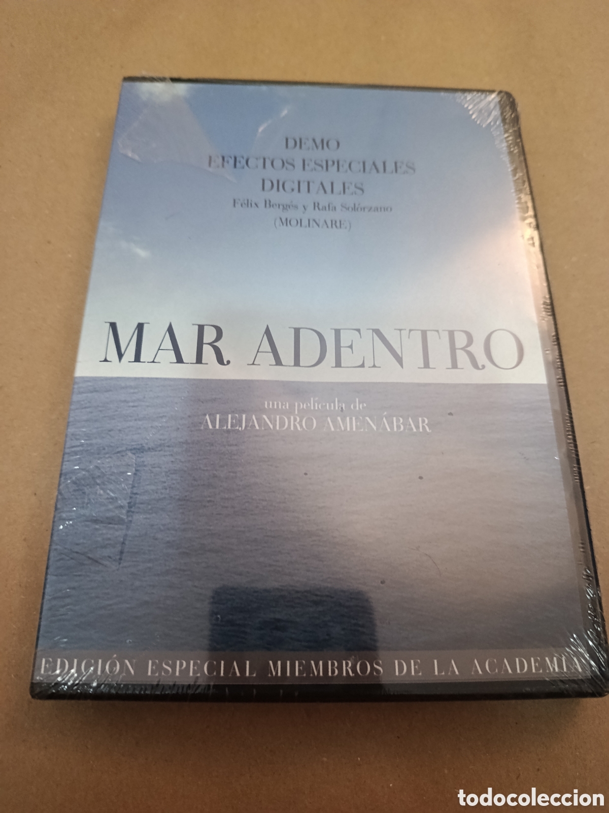 Cin&eacute;ma: Dvd. Mar adentro. Rareza. Precintado. Ejemplar para la Academia de Cine. Demo efectos especiales dig