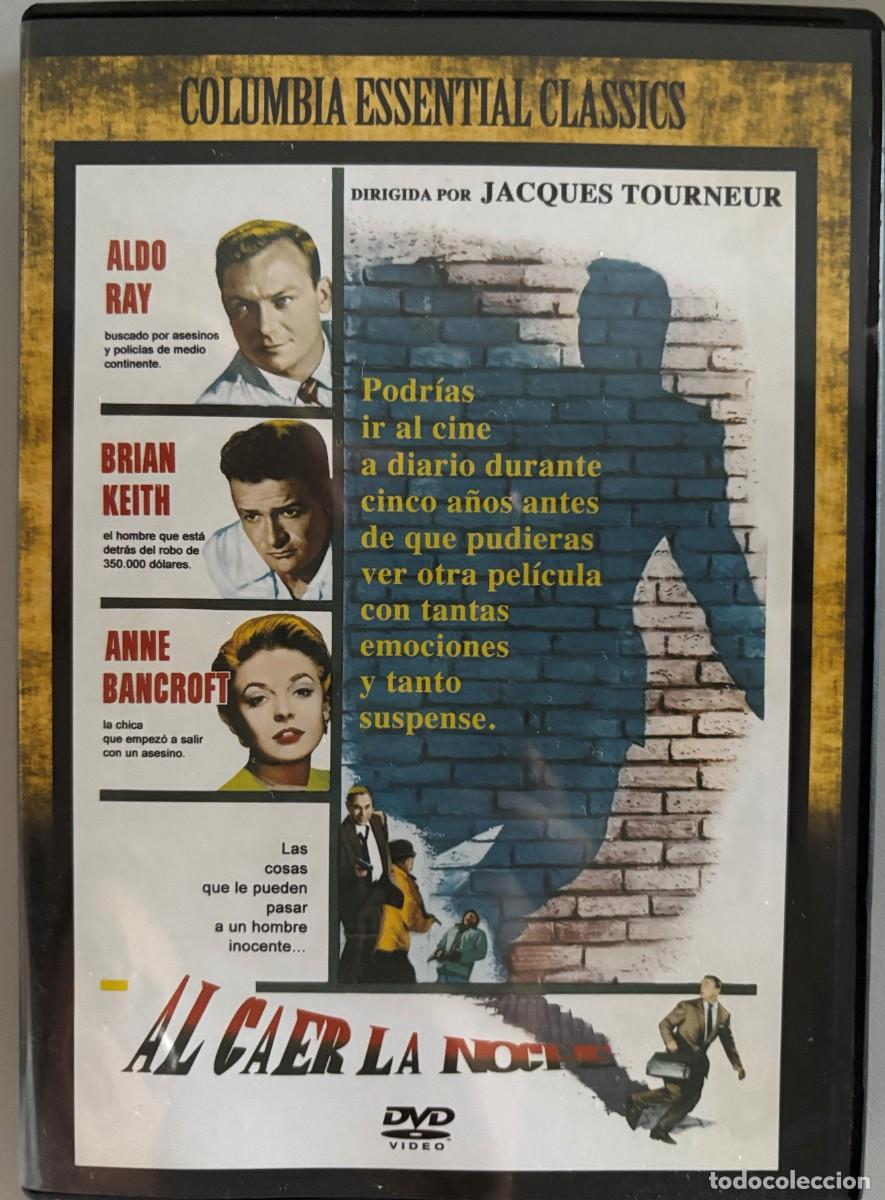Cine: AL CAER LA NOCHE (NIGHTFALL, 1959) ALDO RAY, BRIAN KEITH, ANNE BANCROFT - FILM JACQUES TOURNEUR