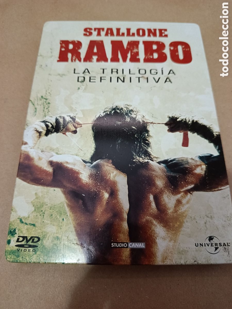 Cine: Dvd. Rambo. Stallone. La trilog&iacute;a definitiva. Caja met&aacute;lica.