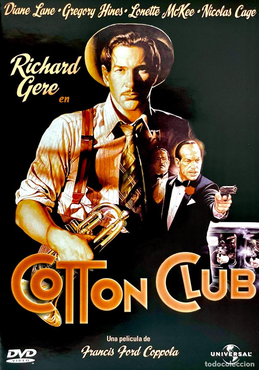 Cine: COTTON CLUB. Richard Gere. Gregory Hines. Diane Lane. Nicolas Cage. Tom Waits. Francis Ford Coppola