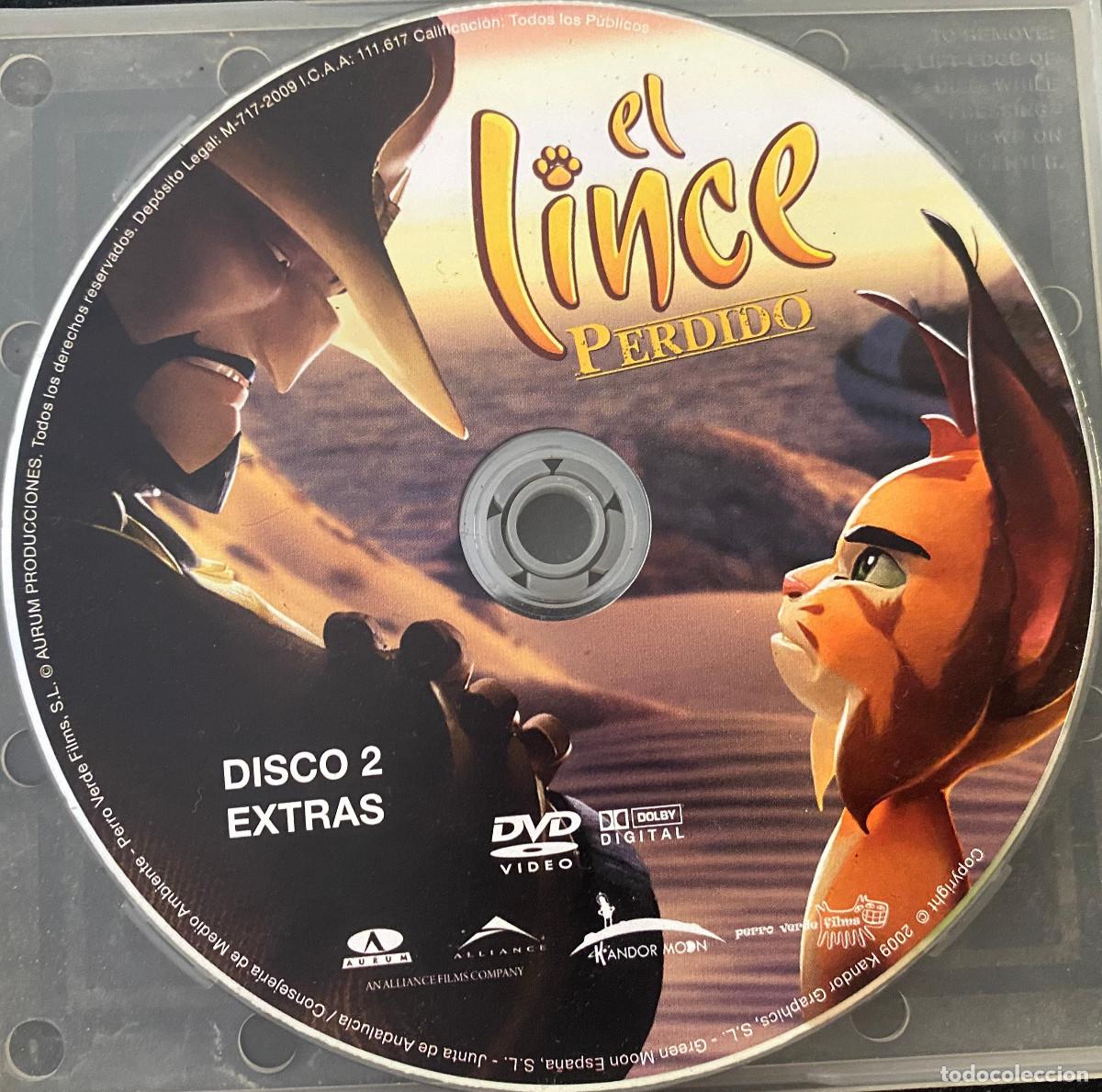 Cine: 'El Lince Perdido'. Cine de animaci&oacute;n espa&ntilde;ol. DVD 2 de extras, disco con pel&iacute;cula no inclu&iacute;do.