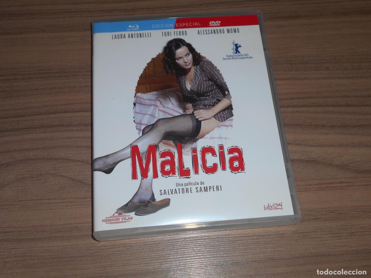 Cine: MALICIA 1973 Edicion Especial BLU-RAY DISC + DVD de SALVATORE SAMPERI Laura Antonelli COMO NUEVA