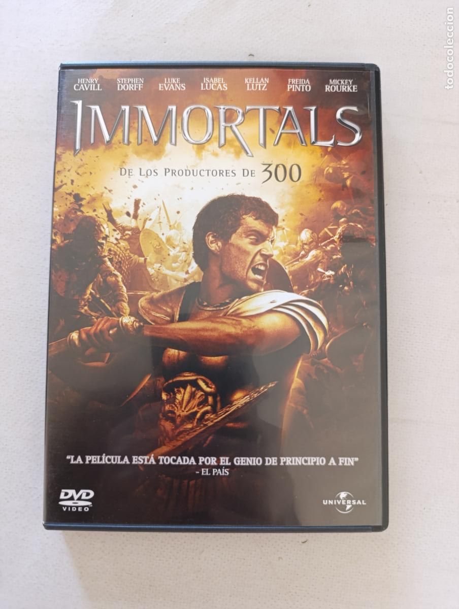 Cine: DVD IMMORTALS - HENRY CAVILL, STEPHEN DORFF, LUKE EVANS (HR)