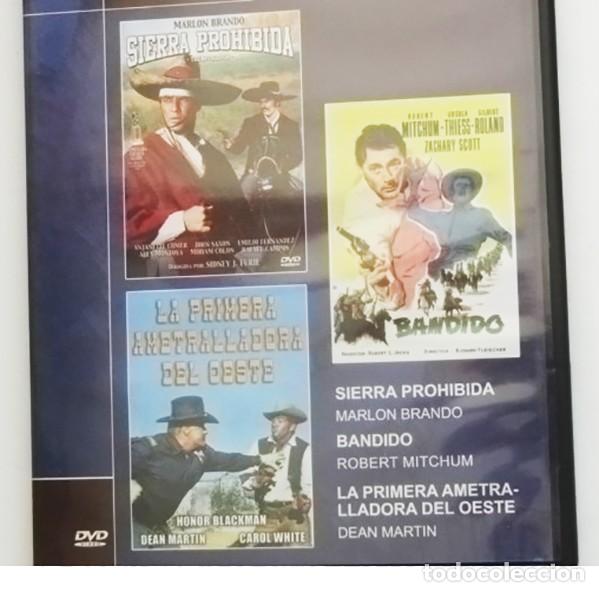 Cine: DVD PEL&Iacute;CULAS SIERRA PROHIBIDA BANDIDO LA PRIMERA AMETRALLADORA DEL OESTE BRANDO MITCHUM DEAN MARTIN