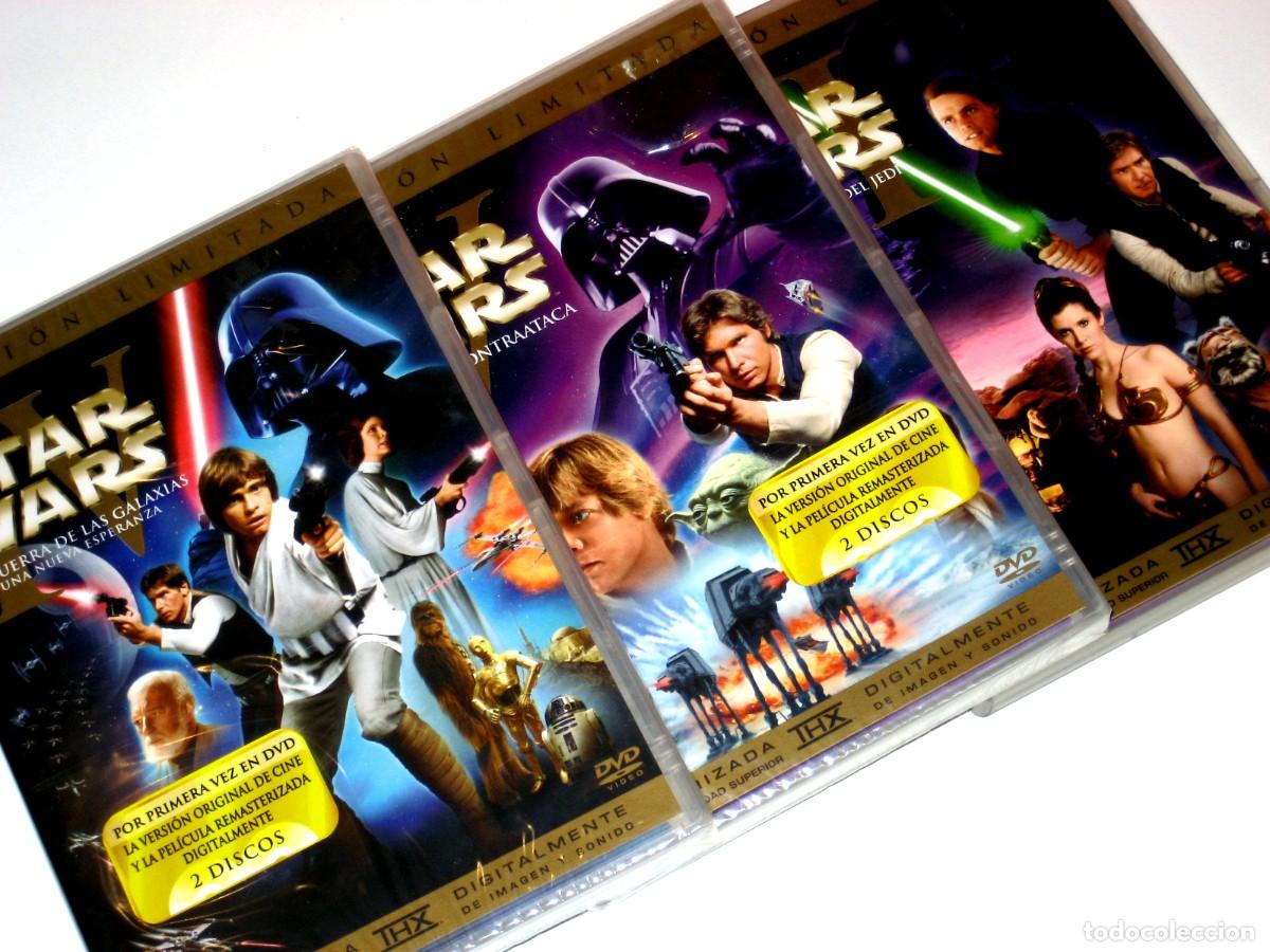 Cine: Star Wars Eps. IV-V-VI (Ed. Lim. 6 Discos + 3 Libritos - Versi&oacute;n Cines + Version Remast.) DVD DESCAT