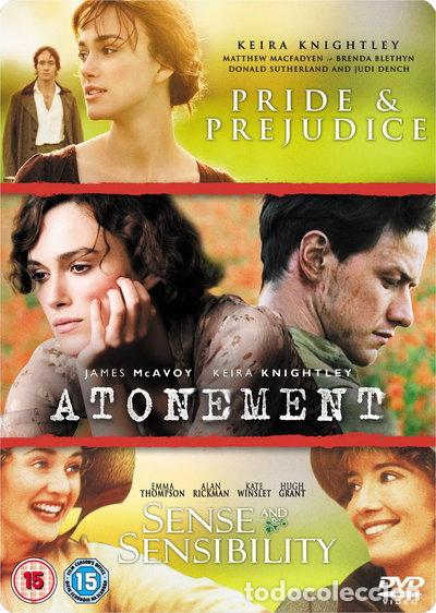 Cine: Atonement & Pride and Prejudice & Sense and Sensibility- 5050582577556