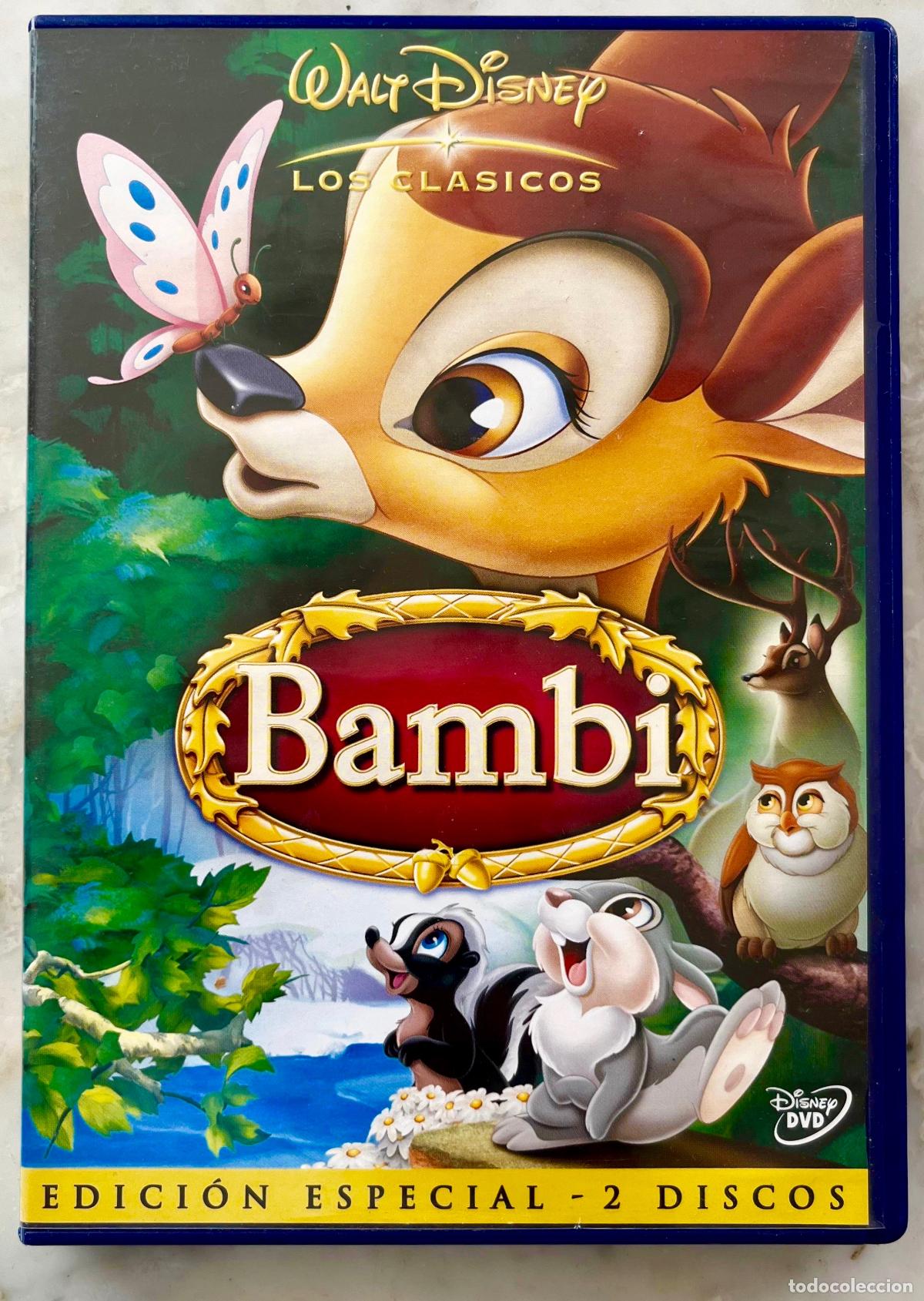 Cine: BAMBI. WALT DISNEY. LOS CLASICOS. EDICION ESPECIAL. DOBLE DVD CON LIBRETO