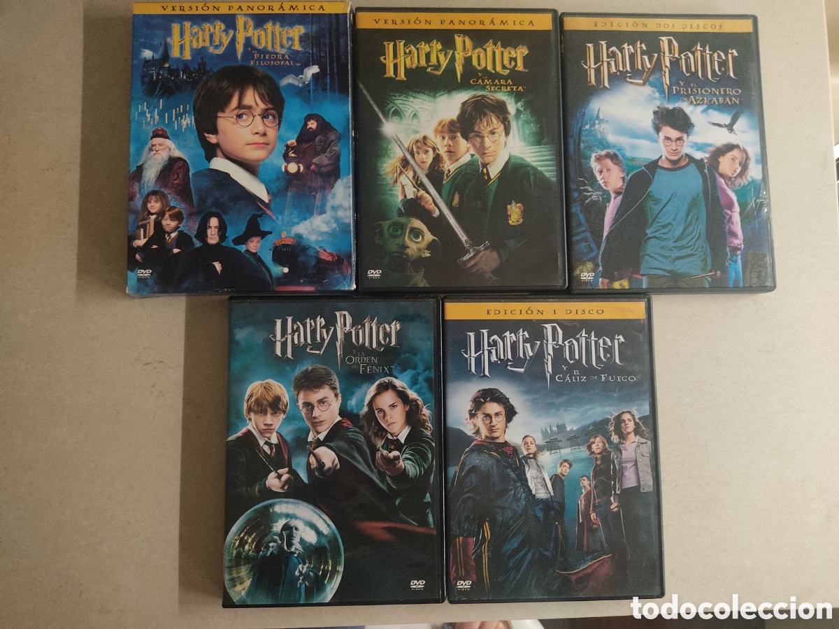 Cine: HARRY POTTER DVD LOTE DE 5