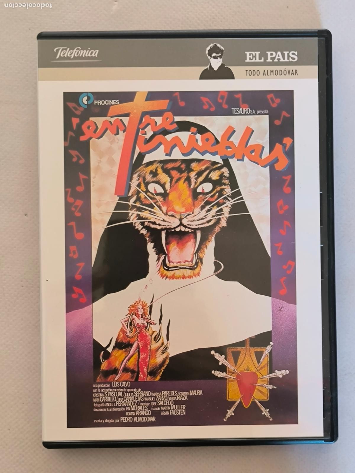 Cine: DVD ENTRE TINIEBLAS - PEDRO ALMODOVAR (HV)