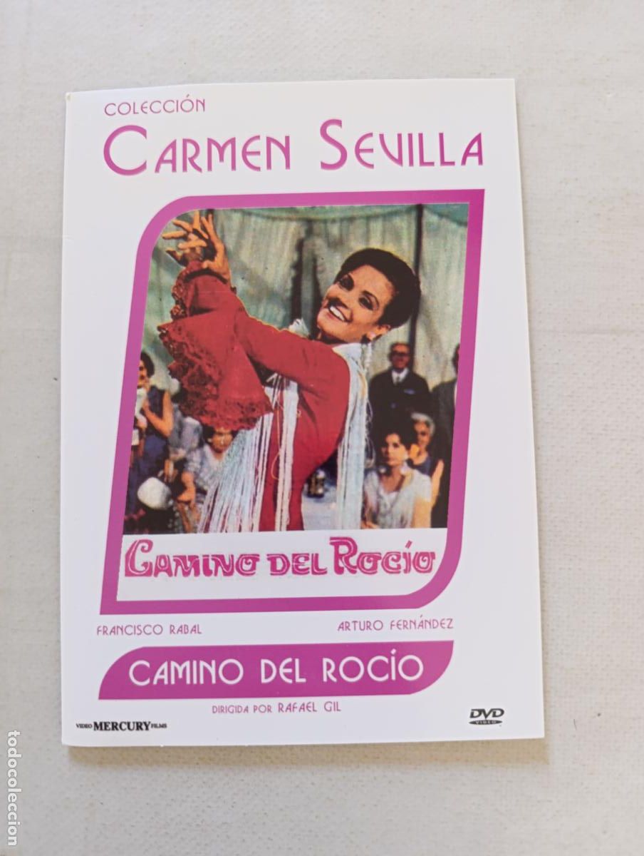 Cine: DVD CAMINO DEL ROCIO - CARMEN SEVILLA - FUNDA FINA CARTON (HS)
