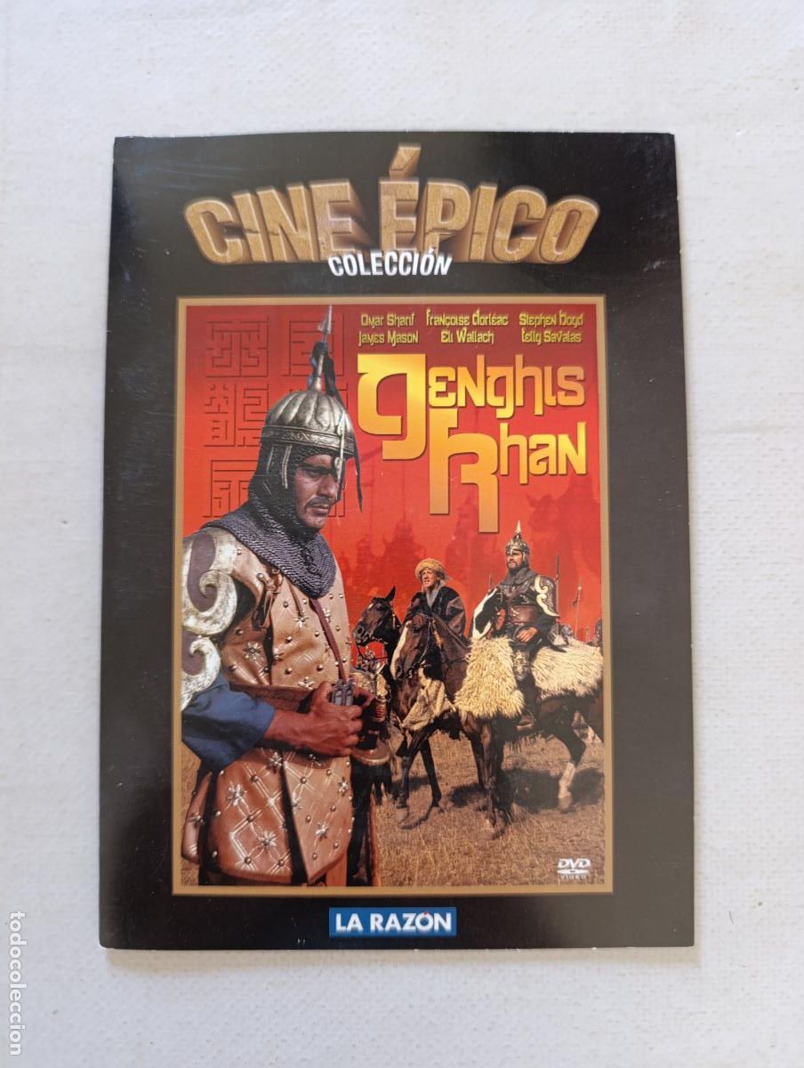 Cine: DVD GENGHIS KHAN - OMAR SHARIF - FUNDA FINA CARTON (HW)