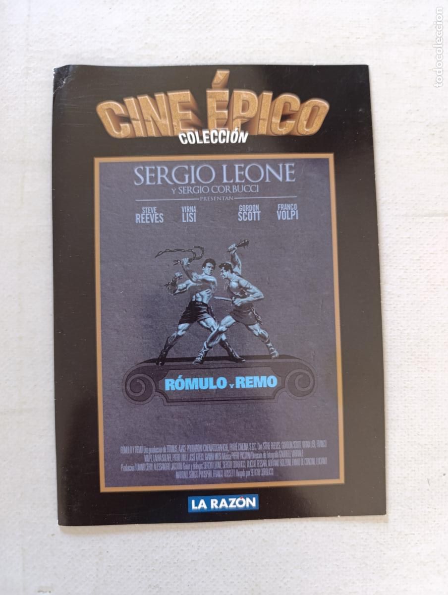Cine: DVD ROMULO Y REMO - SERGIO LEONE - FUNDA FINA CARTON (HW)