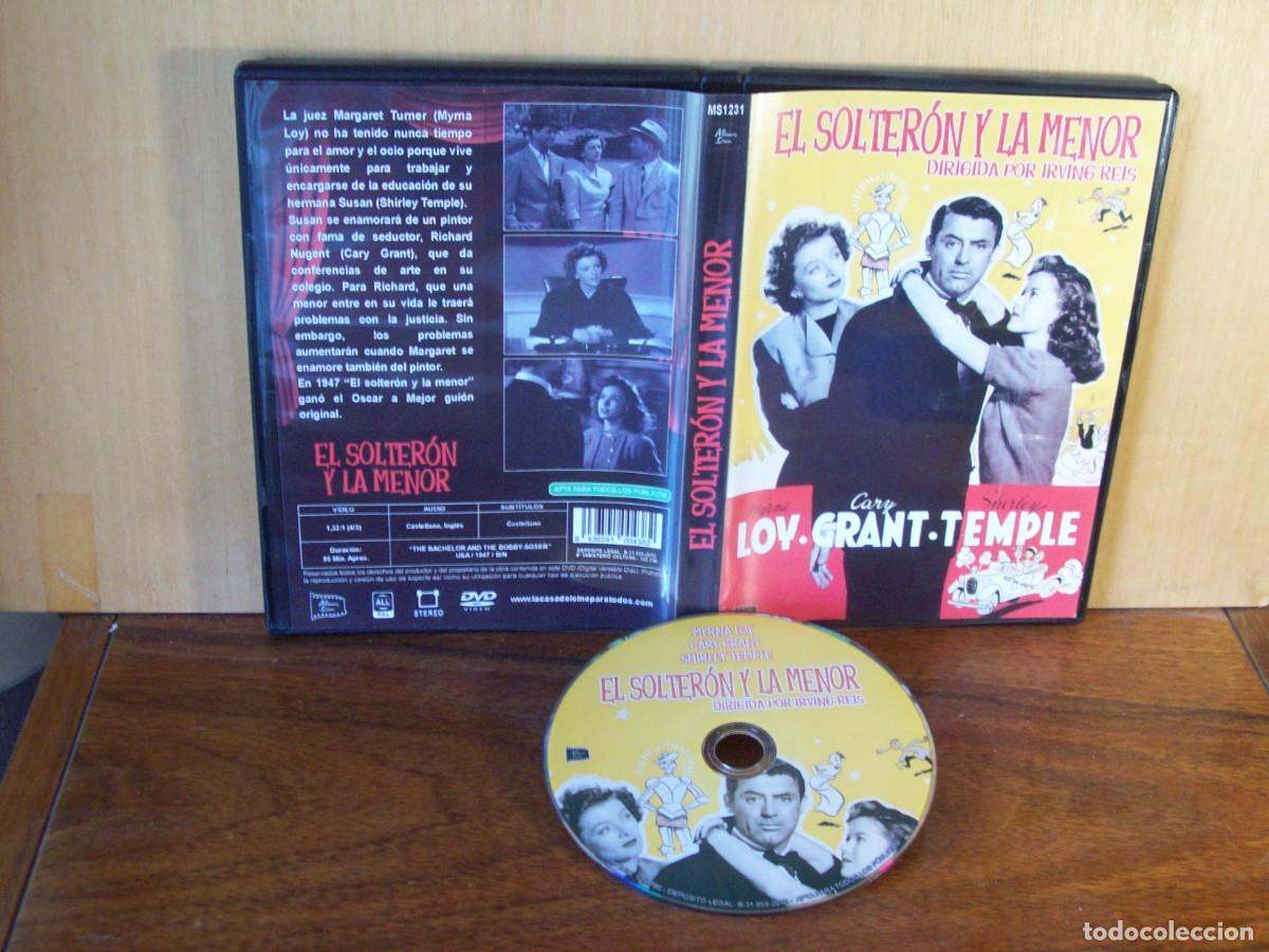 Cine: EL SOLTERON Y LA MENOR - MYRNA LOY - CARY GRANT - SHIRLEY TEMPLE - DVD