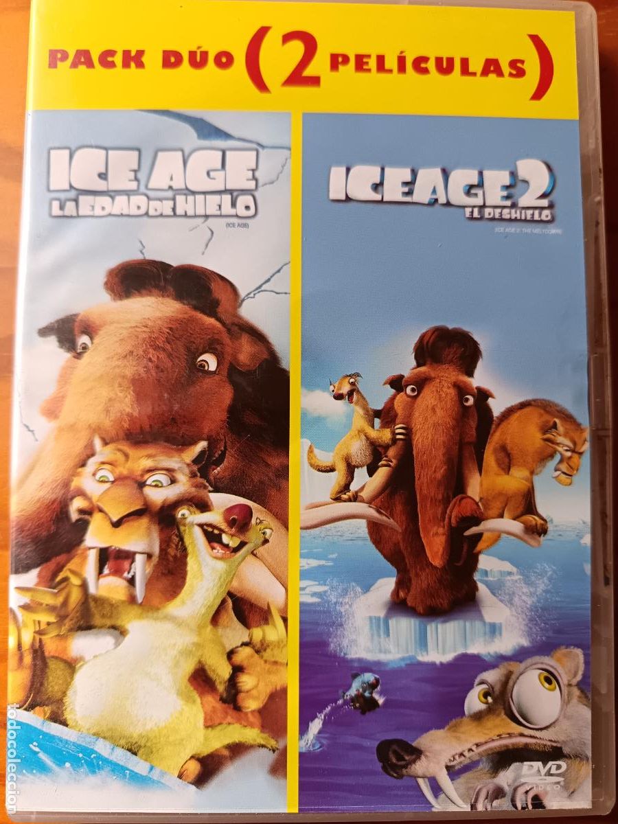 Cine: ICE AGE & ICE AGE 2. DVD Animaci&oacute;n.