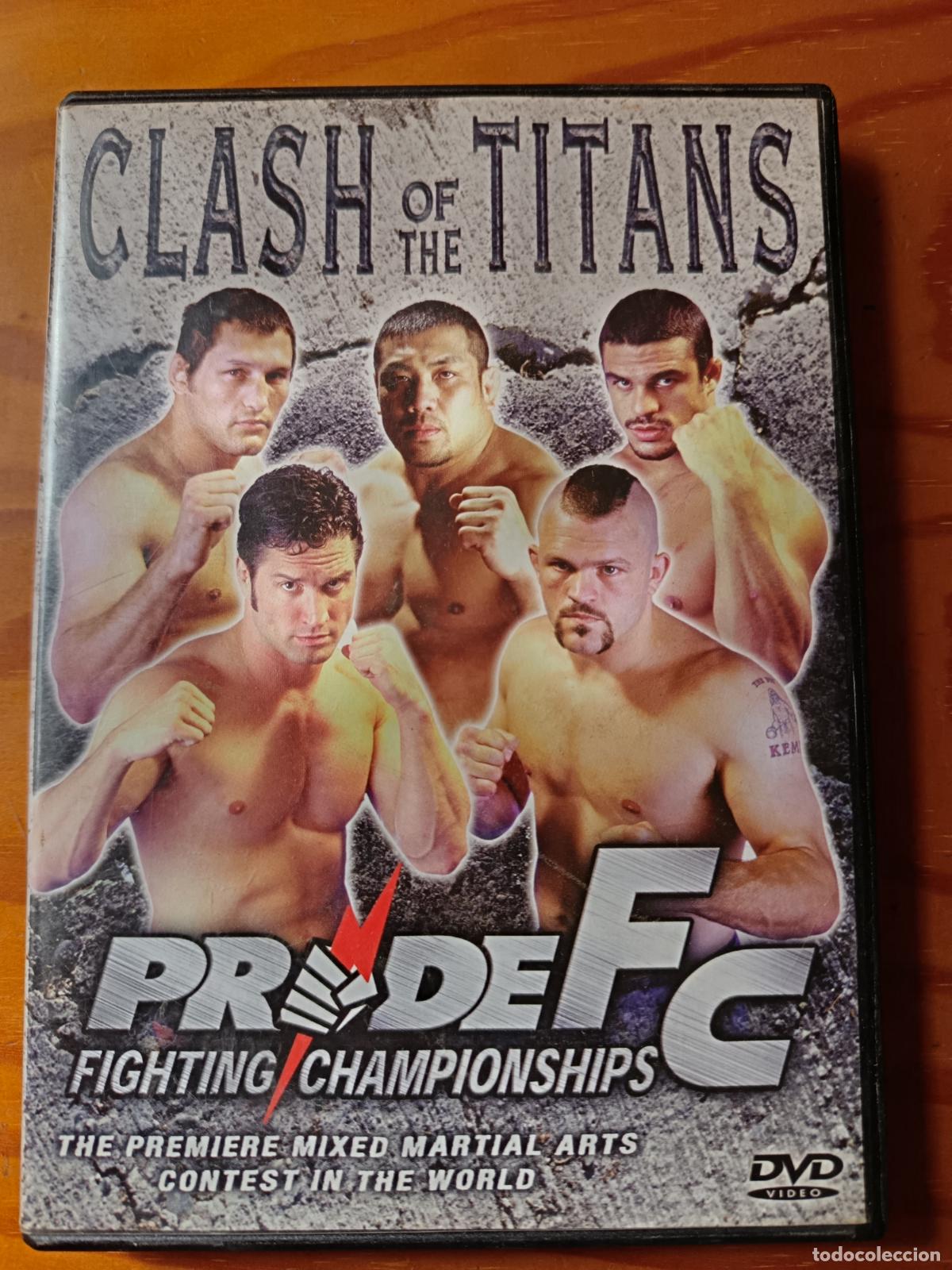 Cine: PRIDE FC. Clash of the Titans. DVD Artes Marciales Mixtas Evento 2001.