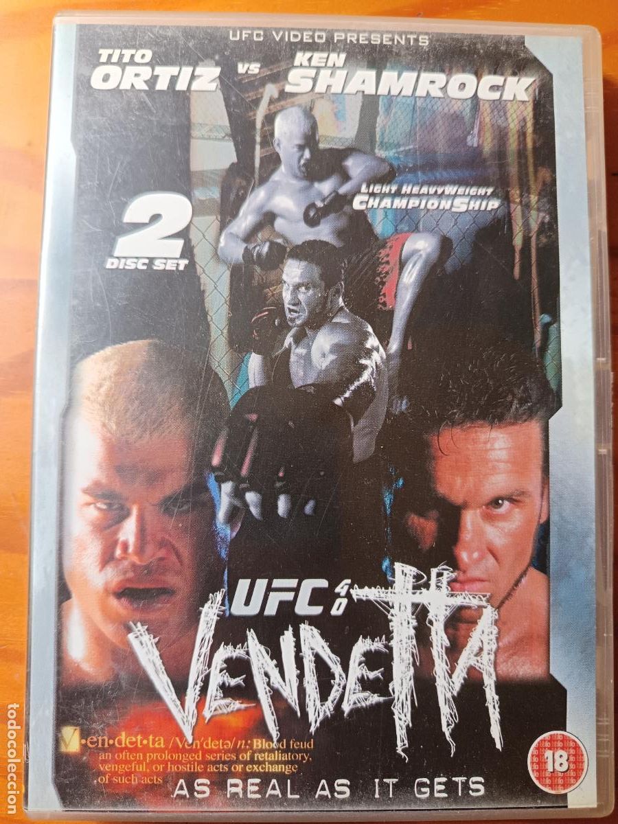 Cine: UFC Vendetta. 2 DVD Artes Marciales Mixtas Evento 2002. Ken Shamrock, Tito Ortiz...