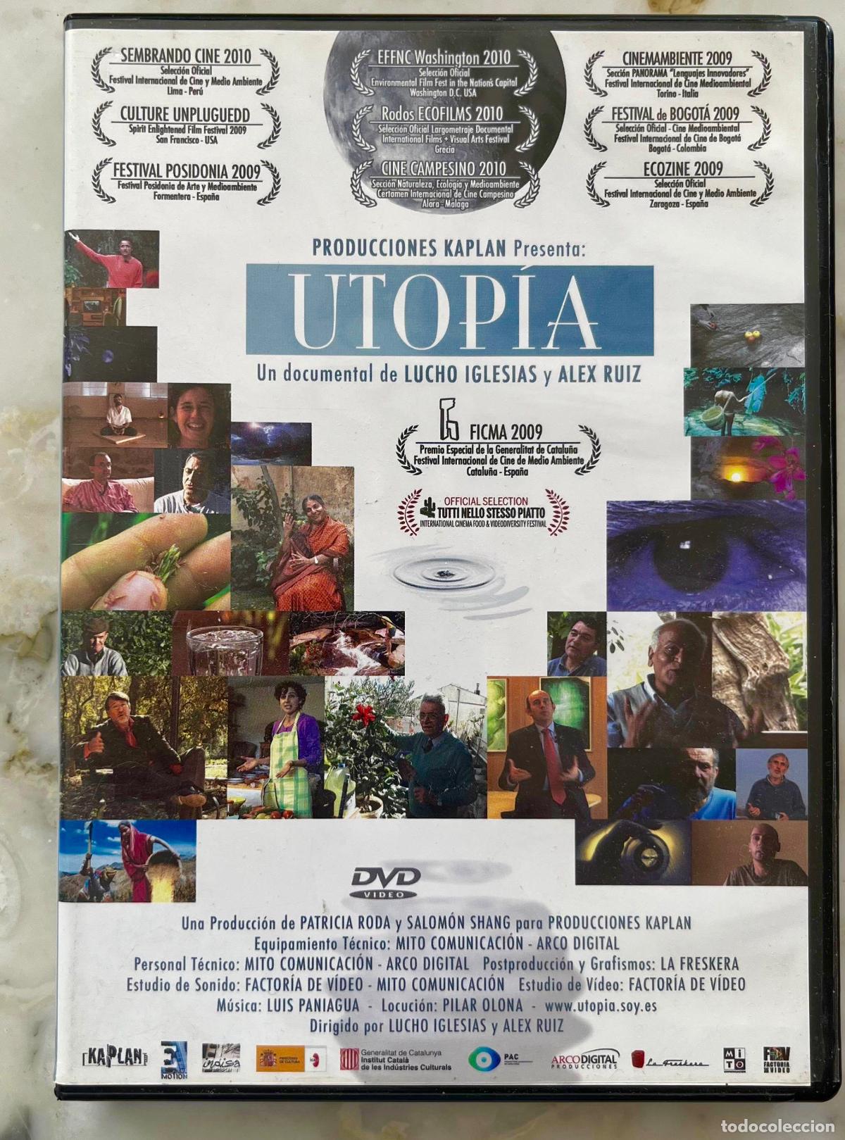 Cine: UTOPIA. LUCHO IGLESIAS. ALEX RUIZ. MUSICA: LUIS PANIAGUA. DVD DOCUMENTAL
