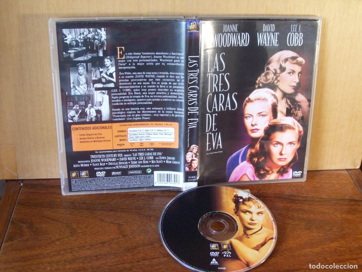 Cine: LAS TRES CARAS DE EVA - JOANNE WOODWARD - DAVID WAYNE- LEE J. COBB - DVD EN BLANCO Y NEGRO