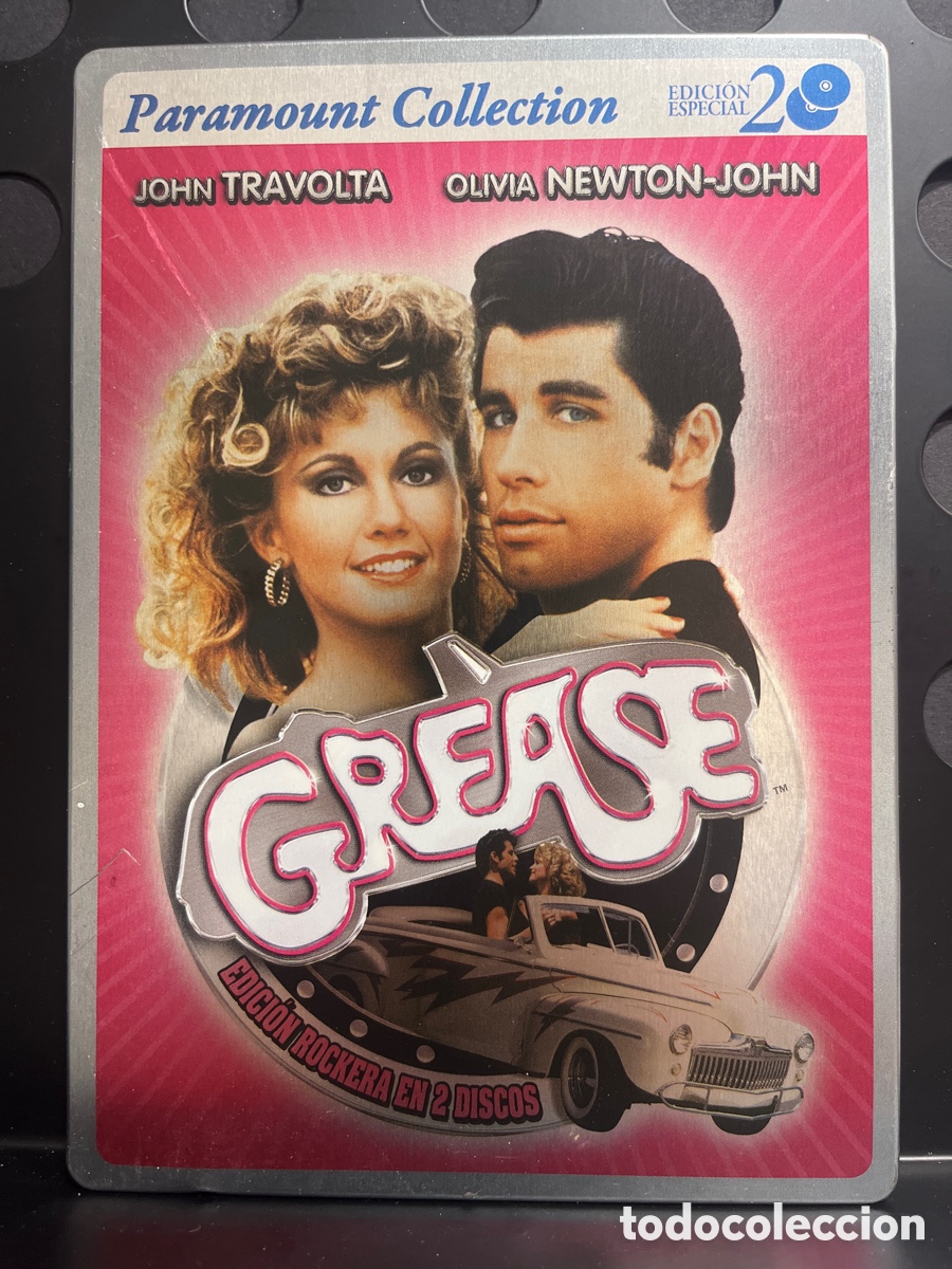 Cine: GREASE : EDICI&Oacute;N ROCKERA EN 2 DISCOS DVD PARAMOUNT COLLECTION ( 1977/1998 )