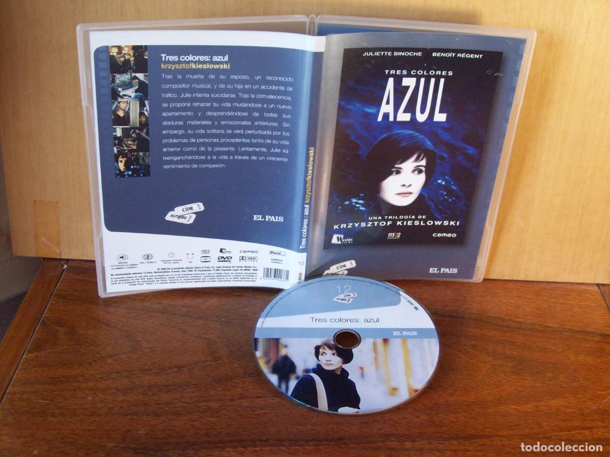 Cine: TRES COLORES : AZUL - JULIETTE BINOCHE -BENOIT REGENT - DVD CAJA FINA EDICION EL PAIS