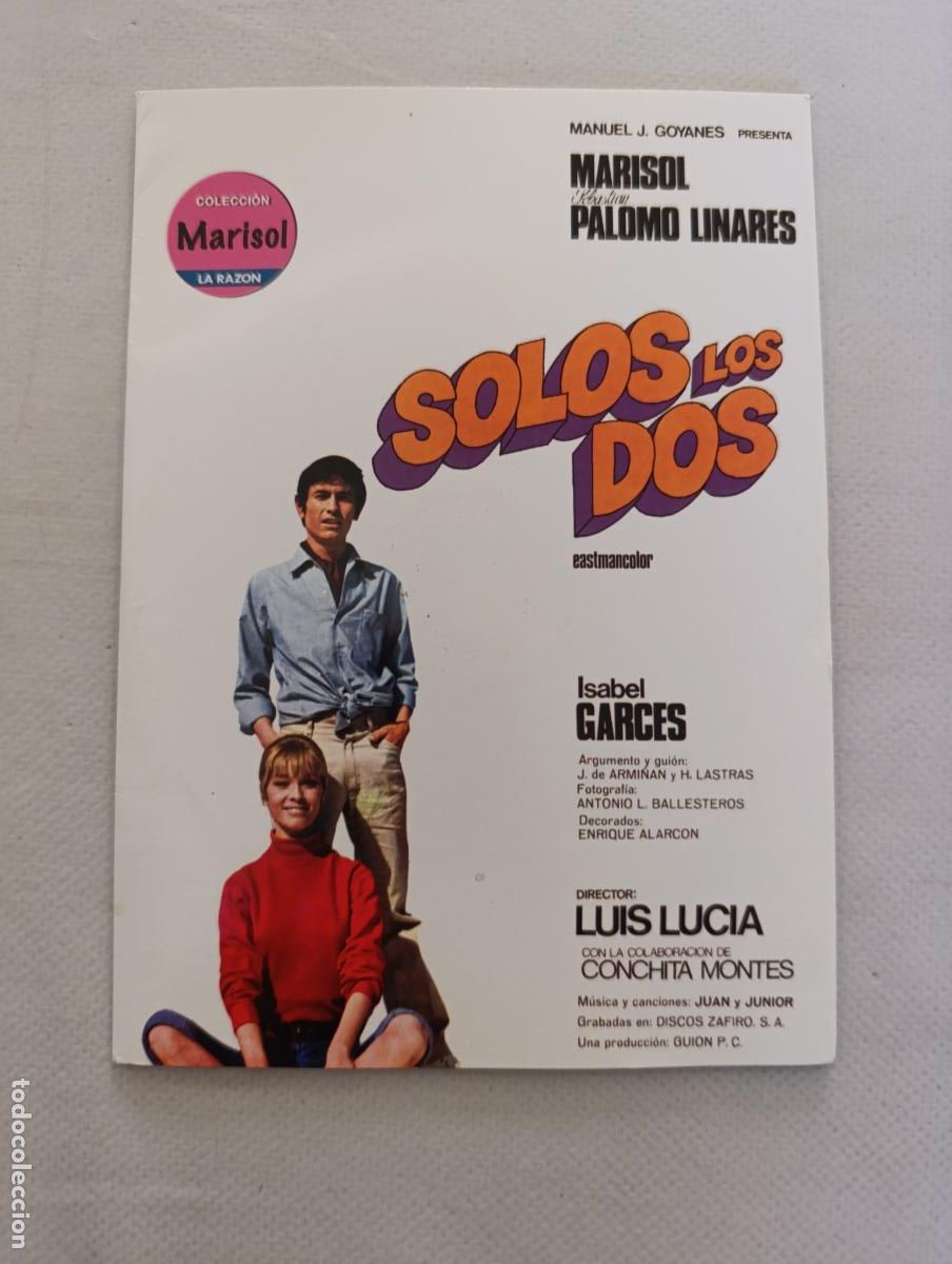 Cine: DVD SOLOS LOS DOS - MARISOL, PALOMO LINARES - FUNDA FINA CARTON (HW)