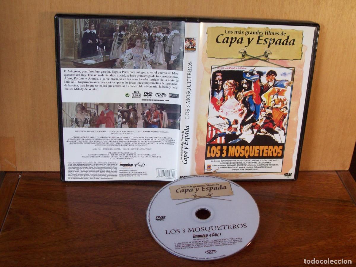 Cine: LOS 3 MOSQUETEROS - GERARD BARRAY - MYLENE DEMONGEOT - GEORGES DESCRIERES - DVD