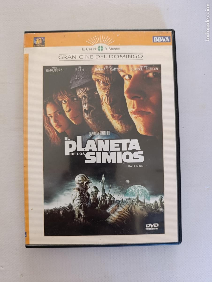 Cine: DVD EL PLANETA DE LOS SIMIOS - TIM BURTON (5J)