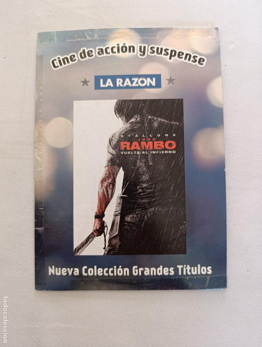 Cine: DVD JOHN RAMBO VUELTA AL INFIERNO - STALLONE - FUNDA FINA CARTON (5J)