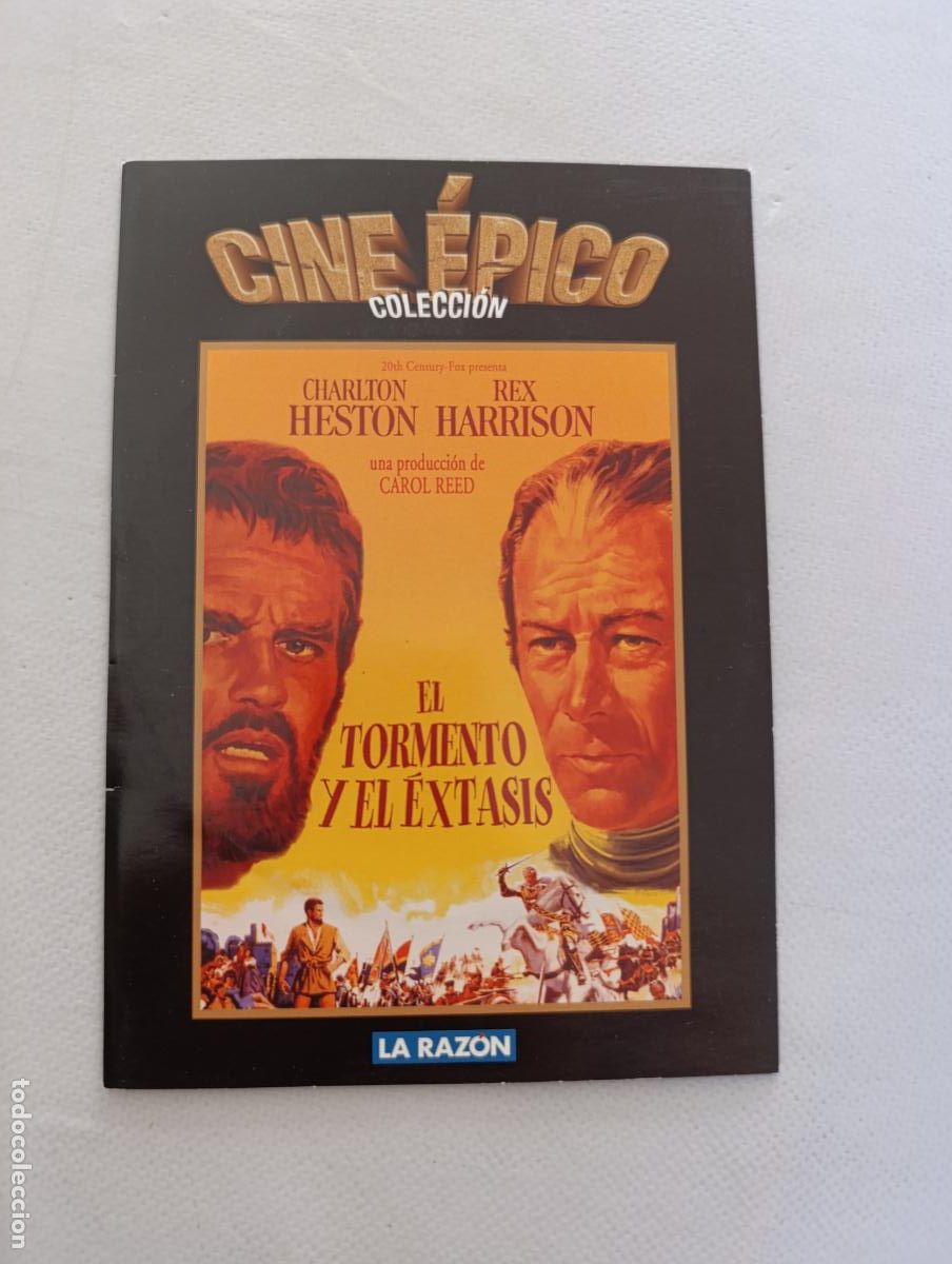 Cine: DVD EL TORMENTO Y EL EXTASIS - CHARLTON HESTON, REX HARRISON - FUNDA FINA CARTON (5K)