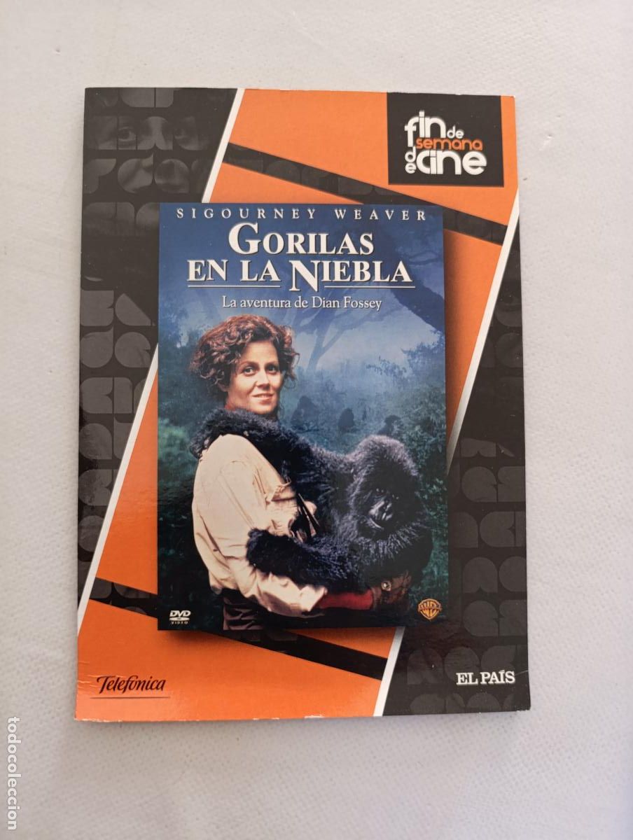 Cinema: DVD GORILAS EN LA NIEBLA - SIGOURNEY WEAVER - FUNDA FINA CARTON (5L)