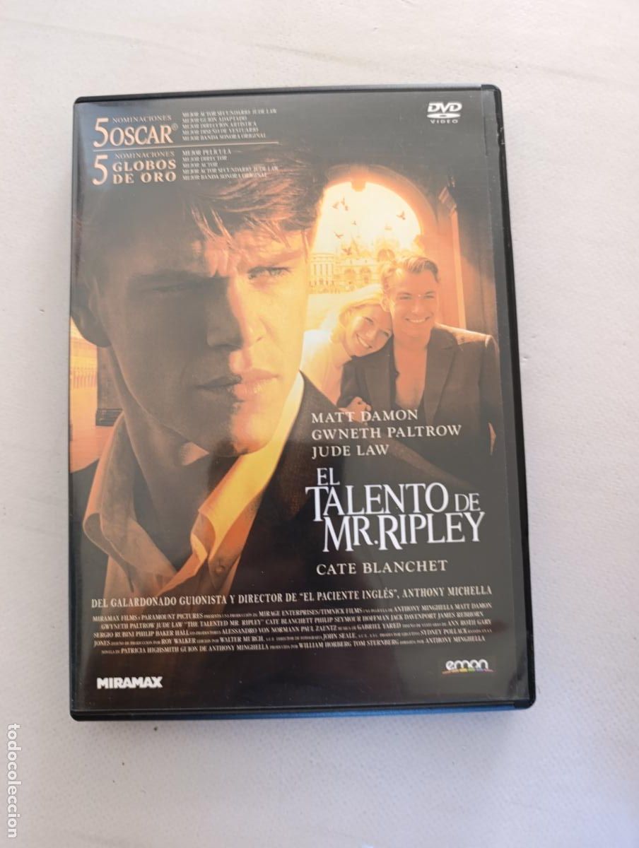 Cine: DVD EL TALENTO DE MR. RIPLEY - MATT DAMON (5N)